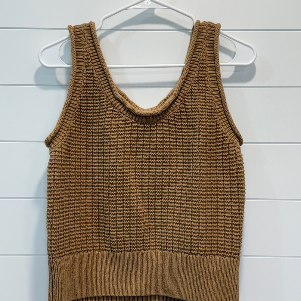 Quince Camel Knit Tank - Picture 3 of 5